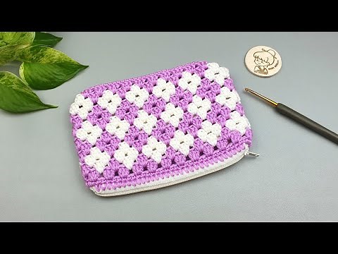 DIY Crochet Purse with Zipper | Crochet Gift Ideas | ViVi Berry DIY