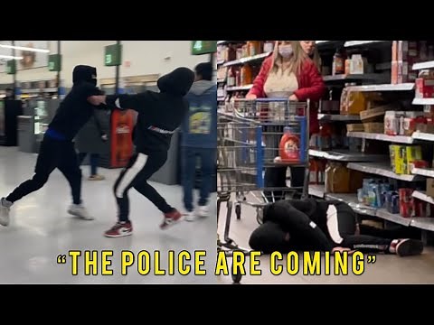 Bodybuilder Gets Knocked Out (Fake fighting in public prank)