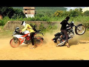 BULLET 350 VS KTM RC 200 TOCHAN TEST