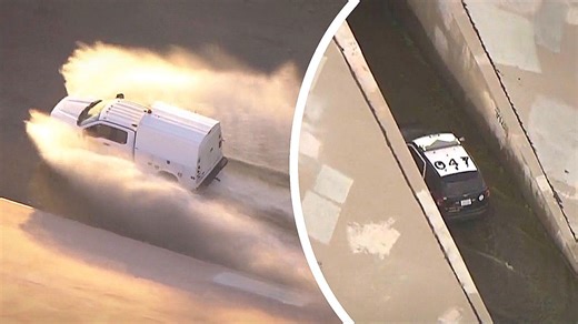 Suspect vanishes into storm drain after wild chase in Los Angeles