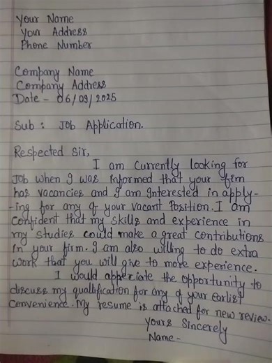 #How to write✍️ a Job application##