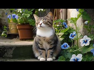 Peaceful Relax Music For Cats 🌙 Healing Sounds to Calm Anxiety and Feel Safe 🎶🐈