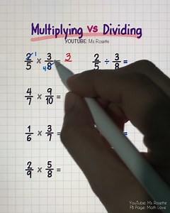Multiplication vs Division of Fraction 🚀💯 #mathlove #MathForKids | Math Love