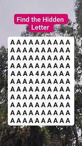 Find the Hidden Letter #brainteaser #search #puzzle #find | Math & Puzzle