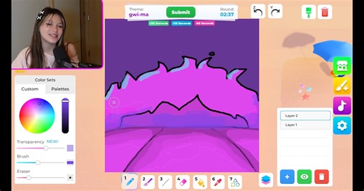 I Can Only Draw Huntrix In Speed Draw #roblox #lilygumdrop #zoey | Lilygumdrop