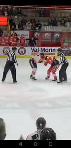 Combat Thomas Bellemare de l'Assurancia hockey de Thetford Mines vs Chris Cloutier Les Pétroliers du Nord de Laval 16-02-2020 qualité cellulaire 🙁 | LNAH Videos