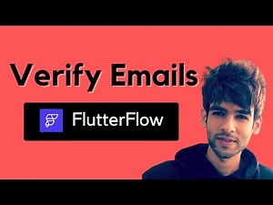 22 - Email Verification for App Security | Grocery Delivery E-Commerce App using FlutterFlow 🔥
