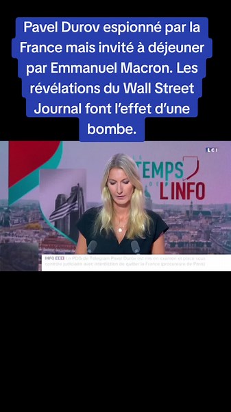 Pavel Durov espionné par la France : Déjeuner avec Macron