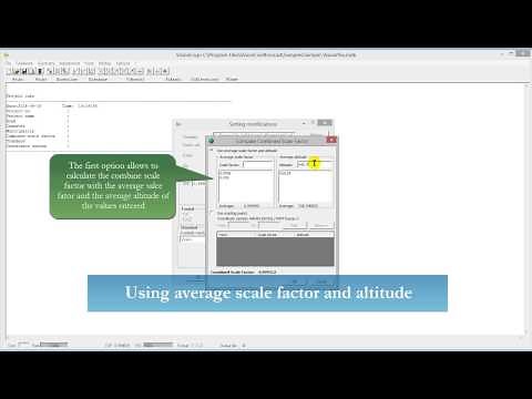 Combined scale factor tutorial