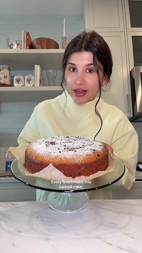 Easy Cannoli Cake Recipe with Lemon Ricotta