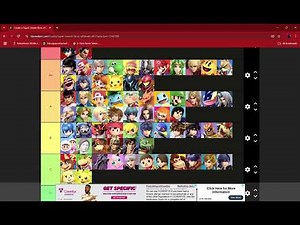 Super Smash Bros Ultimate Tier List 2025