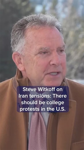 CNBC TV on Instagram: "Steve Witkoff, U.S. Special Envoy for Peace Missions, on Wednesday spoke with CNBC’s Sara Eisen in Davos, Switzerland about rising tensions in Iran. Watch more at the link in bio."