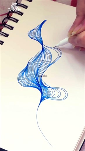 💙 A Blue Line, A slow Breath ! Nothing to fix , No rush ! Only Lazy Bliss💙 @_lazybliss_