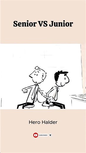 Senior vs Junior 😂 | Every Coder Can Relate #Shorts #Hero