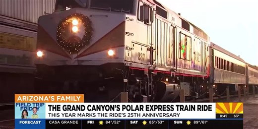 Take a ride onboard the Polar Express in Williams this Christmas