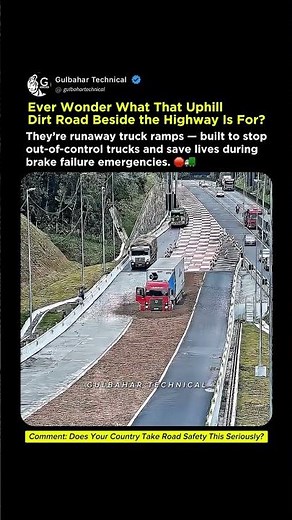 Why Highways Have Runaway Truck Ramps | Emergency Safety Explored! 🚨