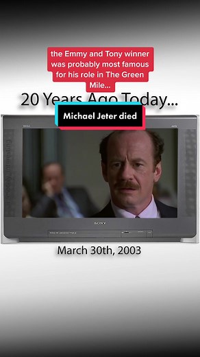 Michael Jeter dies aged 50 Slim, short with thinning red hair, bushy mustache and a broad grin, he played a host of memorable supporting characters from sniveling wimps to big-hearted underdogs. At the time of his death the Emmy and Tony winner was most famous for his role in the Green Mile and as the Other Mr Noodle on Sesame street. Jeter was gay and had revealed his HIV status in 1997, at a time when both were still pretty taboo… His final film credits include Jurassic Park 3, the Open Range 