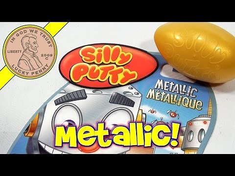 Silly Putty Golden Metallic - Bounce it, Stretch it, Snap it!
