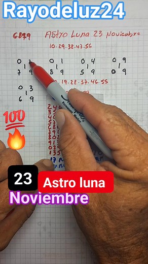 28K views · 361 reactions | AQUÍ #astroluna formula matemática efectiva 23 noviembre solo metele los números de dos cifras en rojo #rayodeluz24 #secret #numerology #style #CON #T #love | Rayodeluz24 | Facebook
