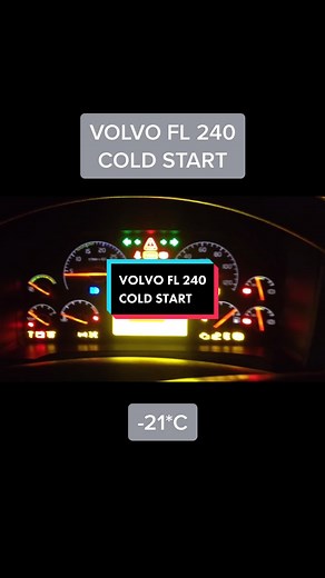VOLVO FL 240 COLD START #volvo #volvofl #volvofl240 #diesel #coldstart_clip