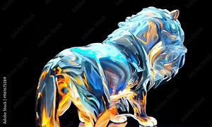 Animals against a transparent background. Their outlines stand out clearly, but they seem somehow special, almost like ghosts of nature.