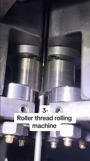 3-roller thread rolling machine #knurling #screws#machine#mechanical#cnc#foryou