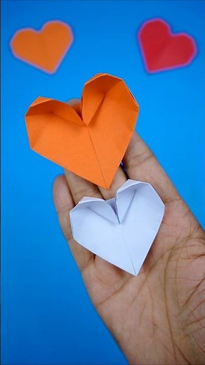 Paper Heart Making | Easy Origami Heart Tutorial ❤️✨