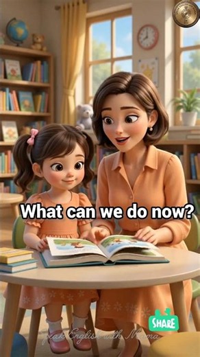 📚 Learn English at the Library | Easy English Conversation for Kids & Beginners