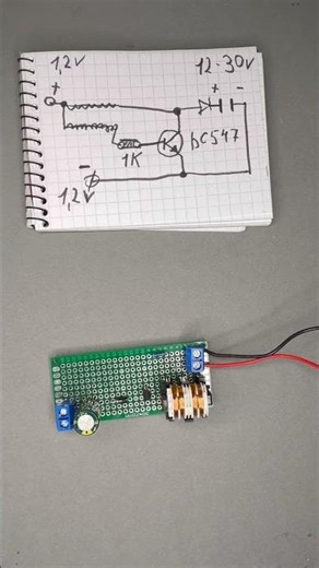 1.2V to 12V?! This Battery Powers a Car Bulb 😱 #electronic #diy #experiment