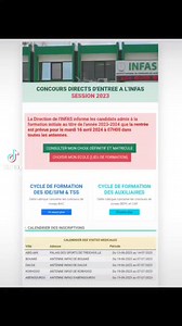 Admis infas 2023 | ACTUALITÉS SUR LES CONCOURS EN CÔTE D'IVOIRE.