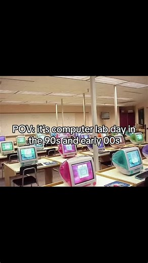 Computer lab days were elite #nostalgia #90skids #fyp | nostalgia