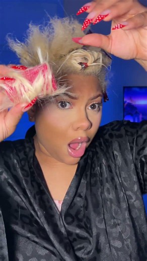 MY HAIRRR #hairstyle #naturalhair #blonde #viral