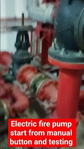 electric fire pump manually start and testing