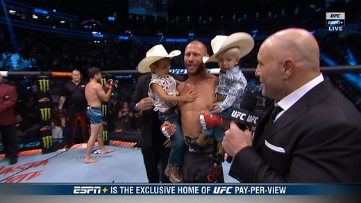Donald "Cowboy" Cerrone lays down his gloves and hat in the Octagon at #UFC276 | ESPN MMA