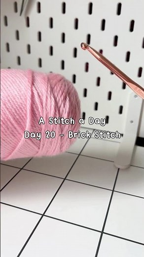 Day 20 – Brick Stitch 🧶 | Beginner Diary