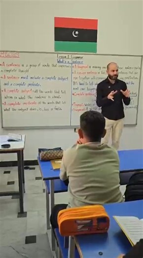 #International_Nofleen_branch From our 6th grade English class 📚 A simple and fun explanation of today’s lesson: What is a Sentence? We learned how to form a correct sentence in English ✅ Watch the video 👇📷 And write your own sentence in the comments! 💬 للتواصل:📞0919399923 #international_nofleen_branch | Kids Academyly