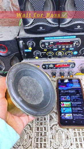 4 inch Woofer speaker vibration 😱 #basstest #jblhardbass #shortsfeed #dj #subwoofer #woofer