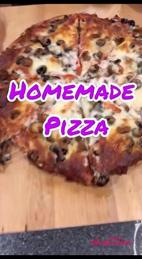 Homemade Super Supreme Pizza! #pizzs
