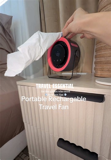 Portable Rechargeable Travel Box Fan — Compact & Powerful
