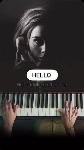 Natalie | Pianist & Composer • Lessons • Sheet Music on Instagram: "Sing with me “Hello” ✨ . Hello. Adele. Piano 💚 . You can find the sheet music link in my story highlights or message me in DM🙏 . . Лишаю посилання на нотки у збереженому сторі, або пиши мені особисто ❤️ . . . #helloadele #adelepiano #pianocover #pianomusic #alanyapiano"