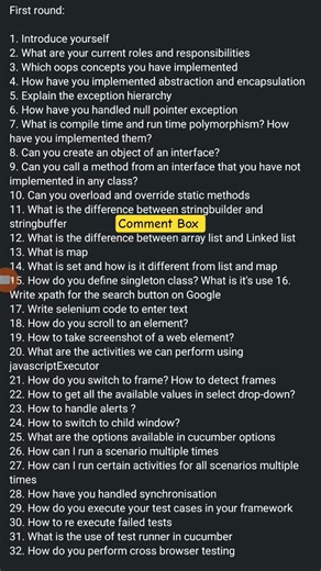Cognizant Automation Testing Interview Questions #cognizant #infosys #tcs #softwaretesting #selenium