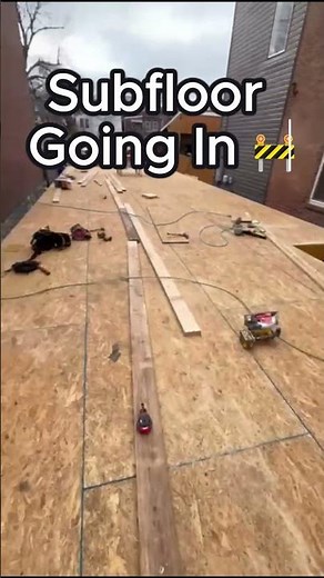 Subfloor Installation | Building a Home #construction #shorts #home