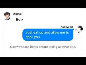 Kageyama x Oikawa || Haikyuu Texting Story || Actor x Volleyball Player AU || Part 5