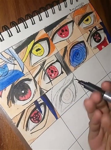 rengoku eye drawing 😁 #animedrawing #viralvideo #trending #rengoku #demonslayer