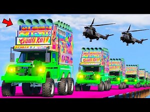 GTA-5 World's Highest 😫😱 दुनिया का सबसे ऊंचा !! Impossible Super Mega Ramp Challenge !! Indian Dj