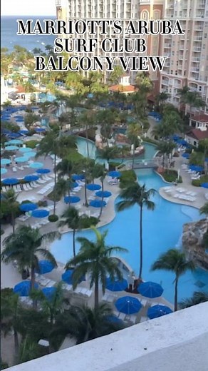 MARRIOTT'S ARUBA SURF CLUB BALCONY VIEW
