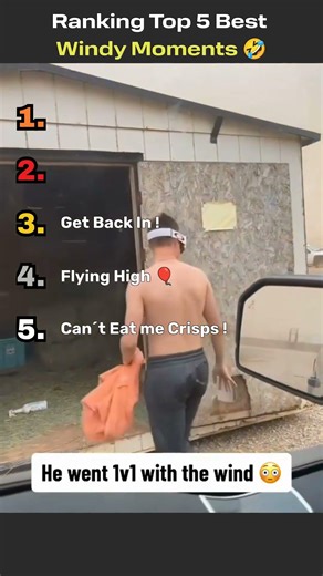 Top 5 CRAZIEST Windy Moments 🌬️😂 | Wind Fails & Chaos Ranked! #shorts #youtubeshorts #fyp