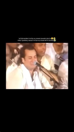 Nusrat Fateh Ali Khan🫀🥀 on Instagram: "After UNFAK sahab's death First qawwali RFAK with crying 😭 . Ustad Nusrat Fateh Ali Khan a legendary Pakistani vocalist and one of the greatest Qawwals (performers of Qawwali) of all time. He was known for his powerful, soulful voice and for bringing Sufi devotional music to the global stage. His performances were deeply spiritual, emotional, and often felt transcendent, earning him titles like "Shahenshah-e-Qawwali" (King of Qawwali). He influenced arti