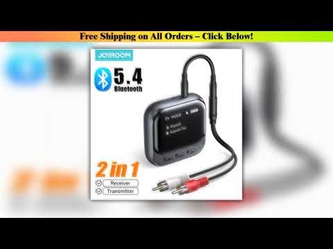 Joyroom 2IN1 Bluetooth 54 Transmitter Receiver With OLED Display For 2 Airpods or Headphones