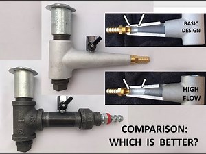 Direct Comparison of 3 types of Harbor Freight Blast Cabinet Upgrade Metering Valves